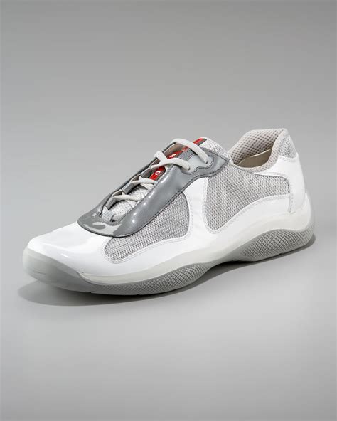 White Prada America's Cup sneakers 